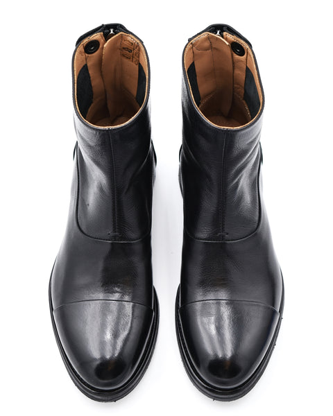 Alberto Fasciani Gil Black Cap Toe Back Zip Boot – Halo Shoes display picture 3