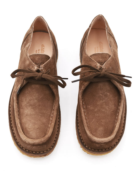 Astorflex Beenflex Wallabee Shoe in Sesame Suede – Halo Shoes