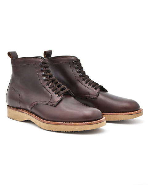 Brown Chromexcel Used Alden Boots Alden Plain Toe Boot Dark Brown