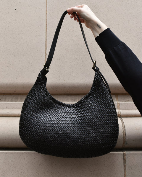 Dragon Diffusion Luna Mezza Crescent Bag in Black – Halo Shoes