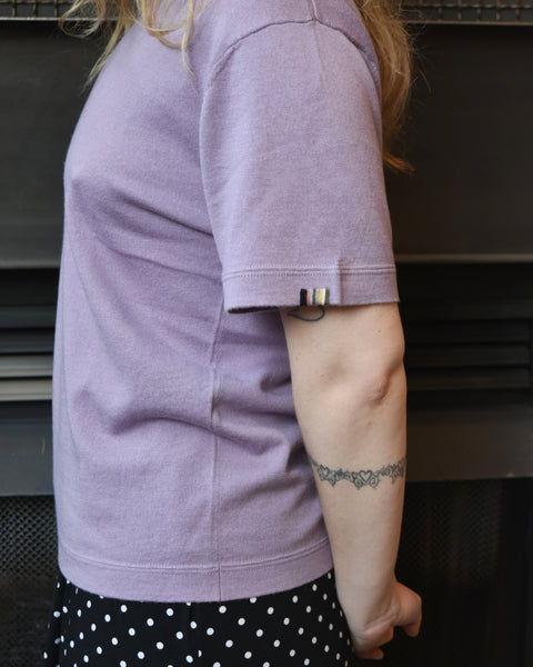 Extreme Cashmere Cotton Cashmere n°268 Cuba Tee in Lilac – Halo Shoes