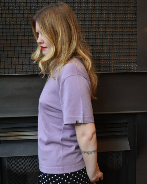 Extreme Cashmere Cotton Cashmere n°268 Cuba Tee in Lilac – Halo Shoes