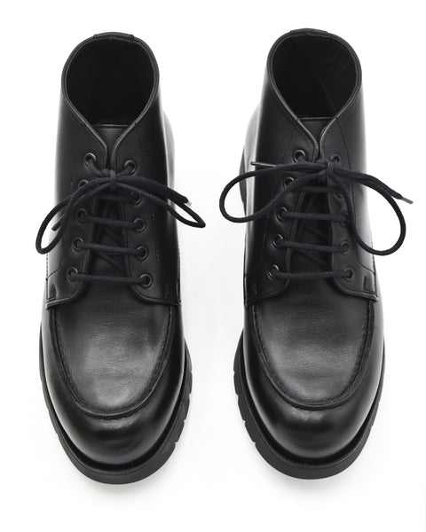 Kleman Oxal Mocc Toe Boot in Noir Black – Halo Shoes
