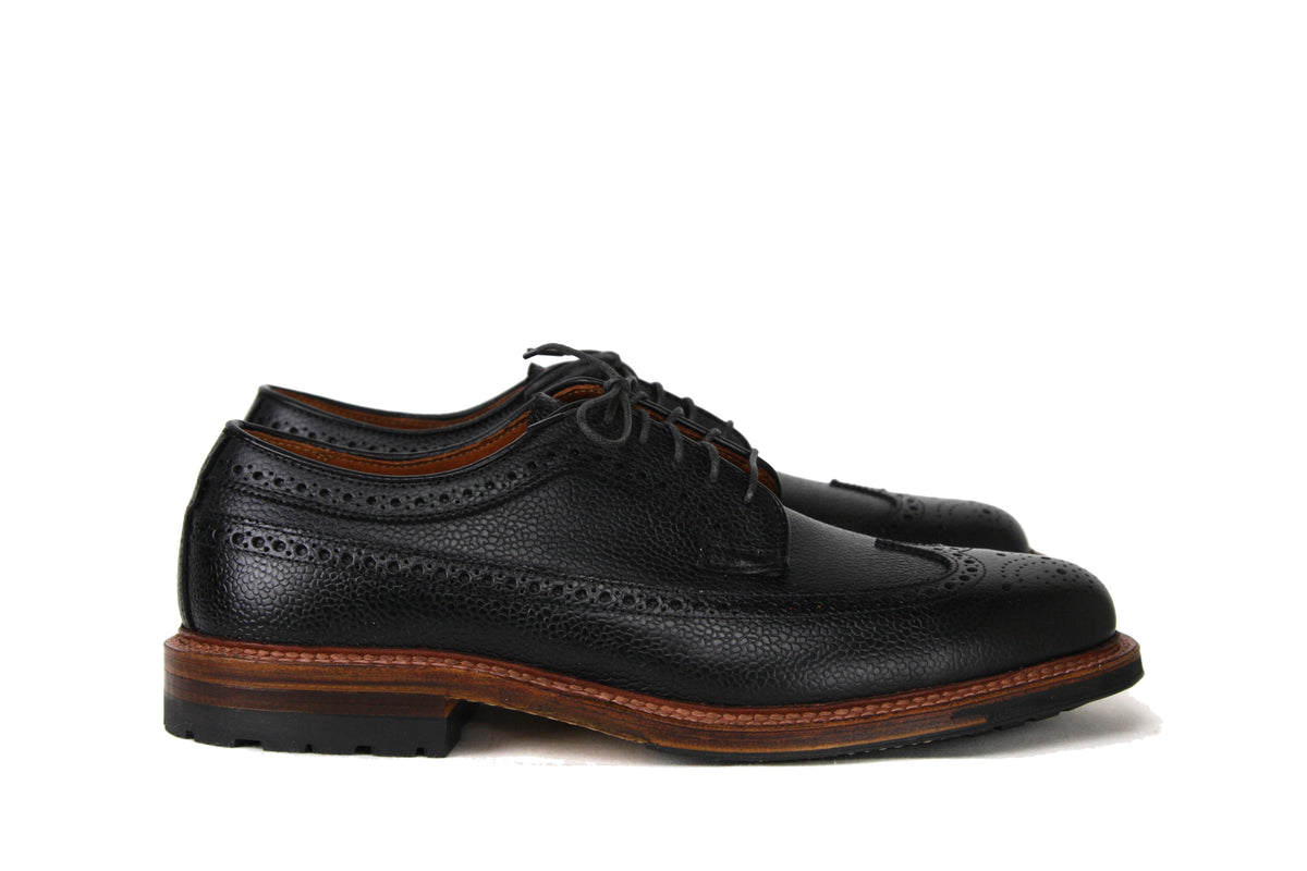 Alden Black Pebble Grain Long Wing Blucher