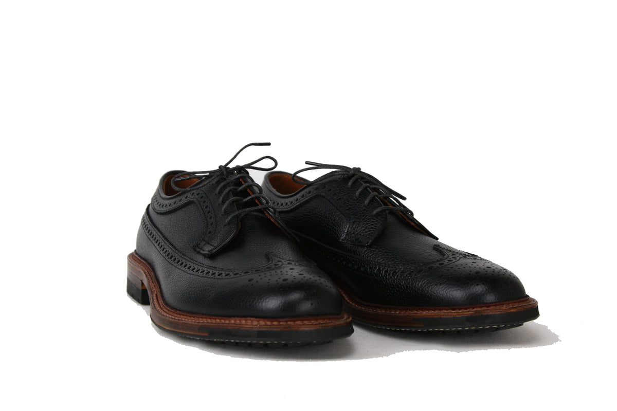 Alden Black Pebble Grain Long Wing Blucher