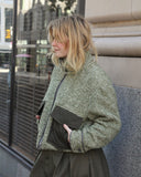 T-Coat Green Shearling Jacket