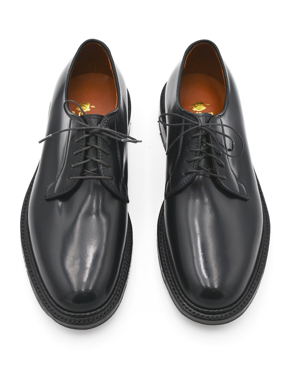 Alden Shoes Black Cordovan Blucher Barrie Last Commando Sole 8.5 Alden Shoes Black Cordovan Blucher Barrie Last Commando Sole 8.5
