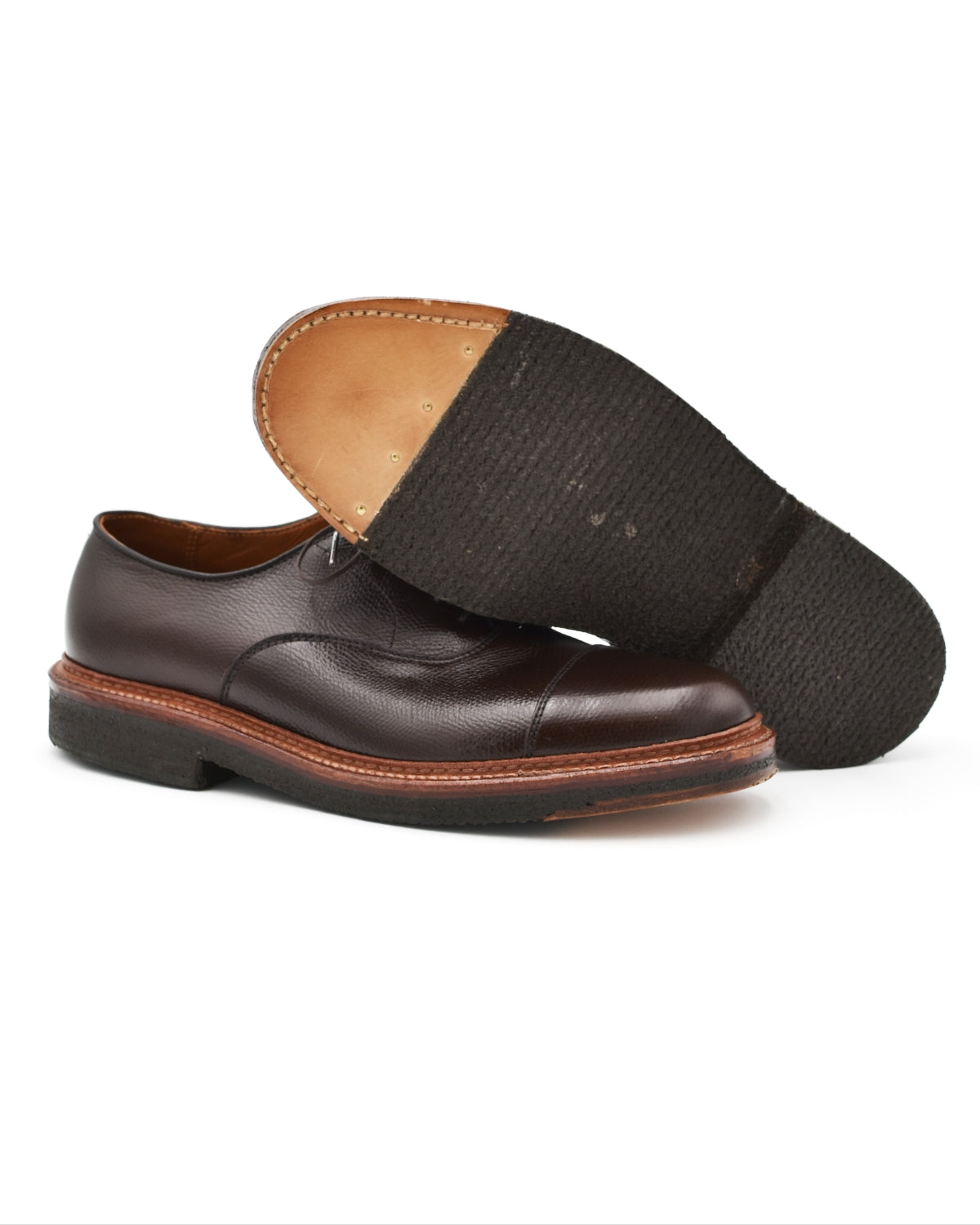 靴 Alden Brown Leather Shoes Alden 930 Brown Alpine Grain Plain Toe Blucher | Alden Model