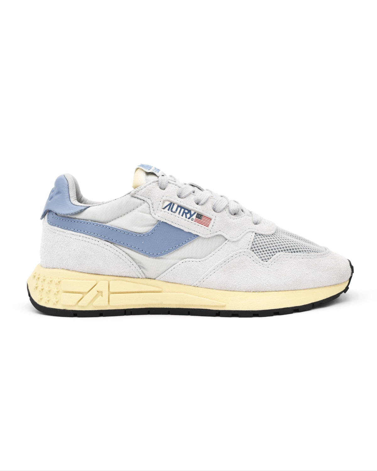 Autry Reelwind Low Sneakers in Ice Blue Nylon and Suede – Halo Shoes