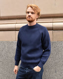 Denobiliary Particle Geelong Sweater in Space Blue
