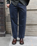 De Bonne Facture Cotton Drill Balloon Trouser in Navy