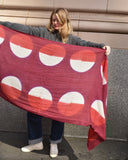 Denovembre Parade Merino Scarf in Cassis