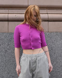 Extreme Cashmere n°474 Super Little Mini Cardigan in Oleander