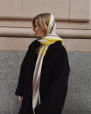 Denovembre Nuee Yellow Merino Wool Stole