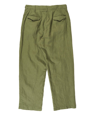 Engineered Garments Olive Cotton Hemp Officer Pant