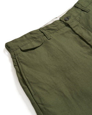 Engineered Garments Olive Cotton Hemp Officer Pant