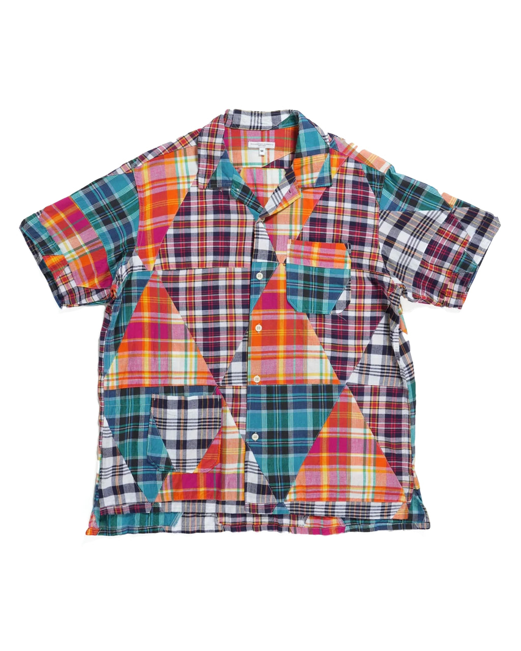 Engineered Garments Multi Patchwork Plaid Camp Shirt