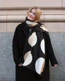 Denovembre Black Polka Dot Silk Scarf