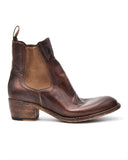 Shoto Chelsea Boot in Crinkled Mahogany Brown
