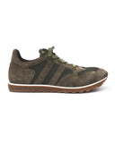 Alberto Fasciani Sport Olive Green Suede Sneaker