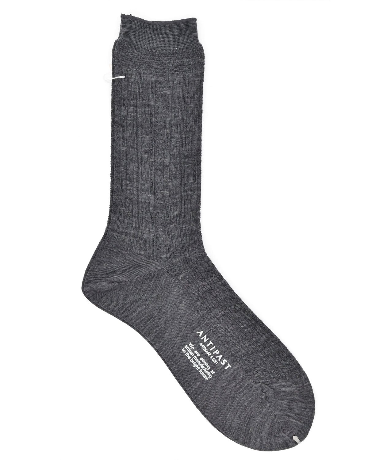 Antipast Mixed Cable Knit Dress Socks - Charcoal Antipast Mixed Cable Knit Dress Socks - Charcoal