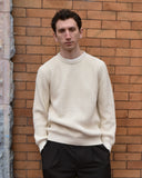 Batoner Signature Cotton Crewneck in Ivory