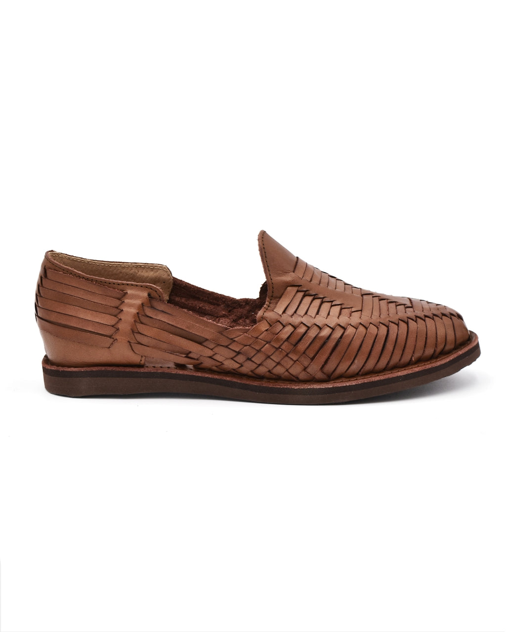 Chamula Cancun Brown Woven Huarache Sandal