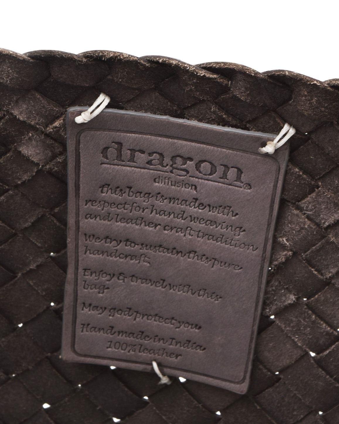 Dragon Diffusion Grey Two-Strap Santa Croce Bag