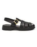 Kleman Babord Fisherman Sandal in Pebble Grain Noir
