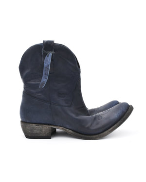Shoto Washed Navy Western Boot