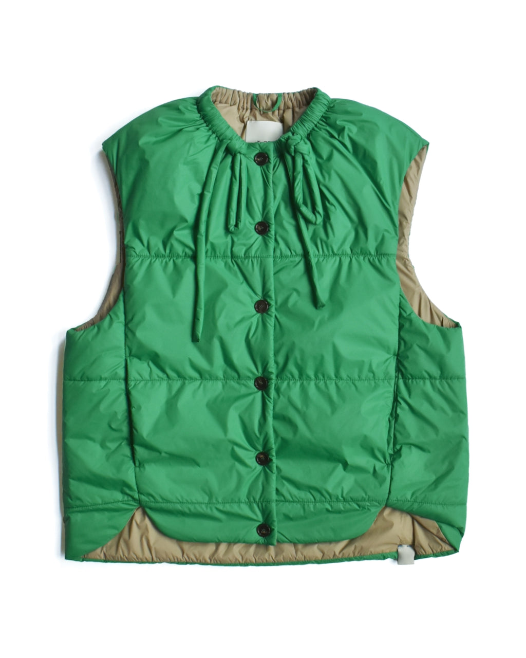 T_Coat Green Quilted Vest