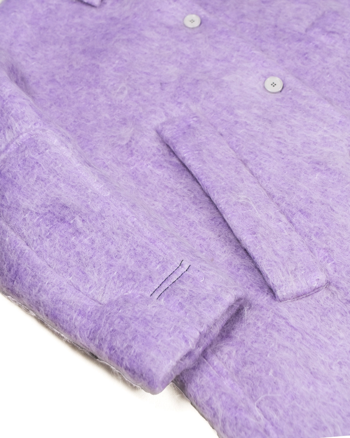 T-Coat Women's Wooly Lavender Overcoat Made in Italy