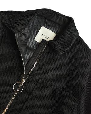 T-Coat Black Honeycomb Mesh Jacket