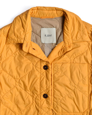 T_Coat Yellow Quilted Light Puffer