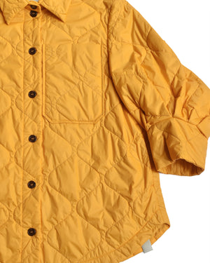 T_Coat Yellow Quilted Light Puffer
