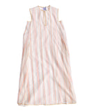 Thierry Colson Apolonia Pink & White Stripe Kaftan Dress