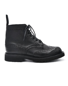 Trickers Stephy Black Brogue Boot