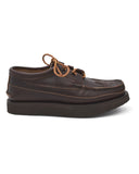 Yuketen Dark Brown Wingtip Ghillie Moc