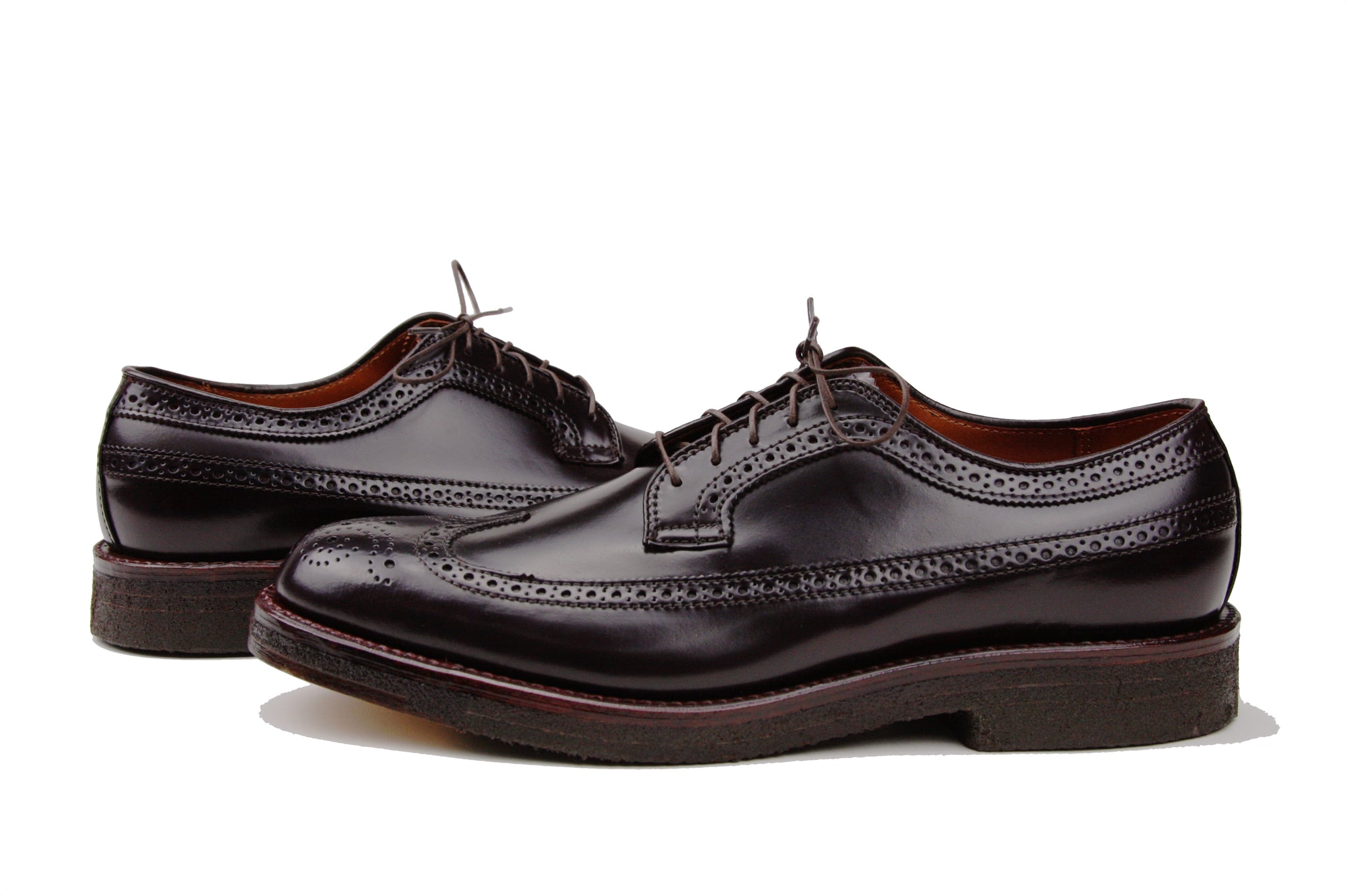 Alden Long Wing Blucher No 8 Cordovan on Crepe Sole – Halo Shoes