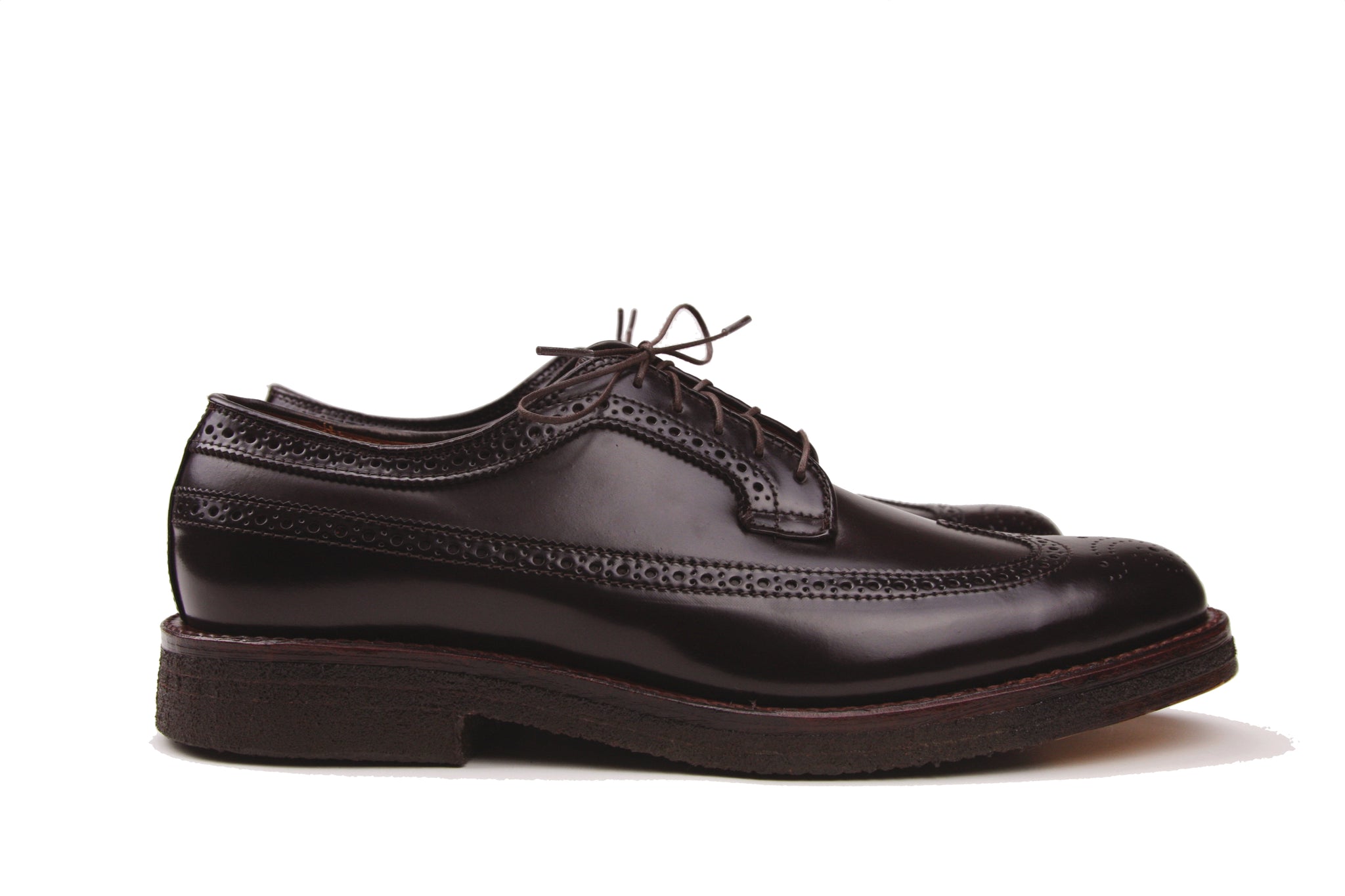 Alden Long Wing Blucher No 8 Cordovan on Crepe Sole – Halo Shoes