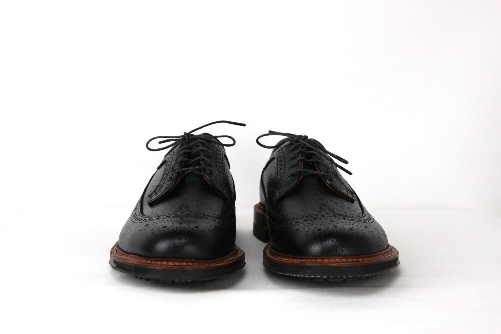 Alden Shoe Company Black Pebble Grain Long Wing Blucher