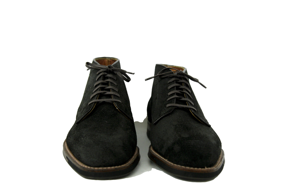 Alden Six Eyelet Dark Brown Rough Out Suede Chukka on Commando Sole ...