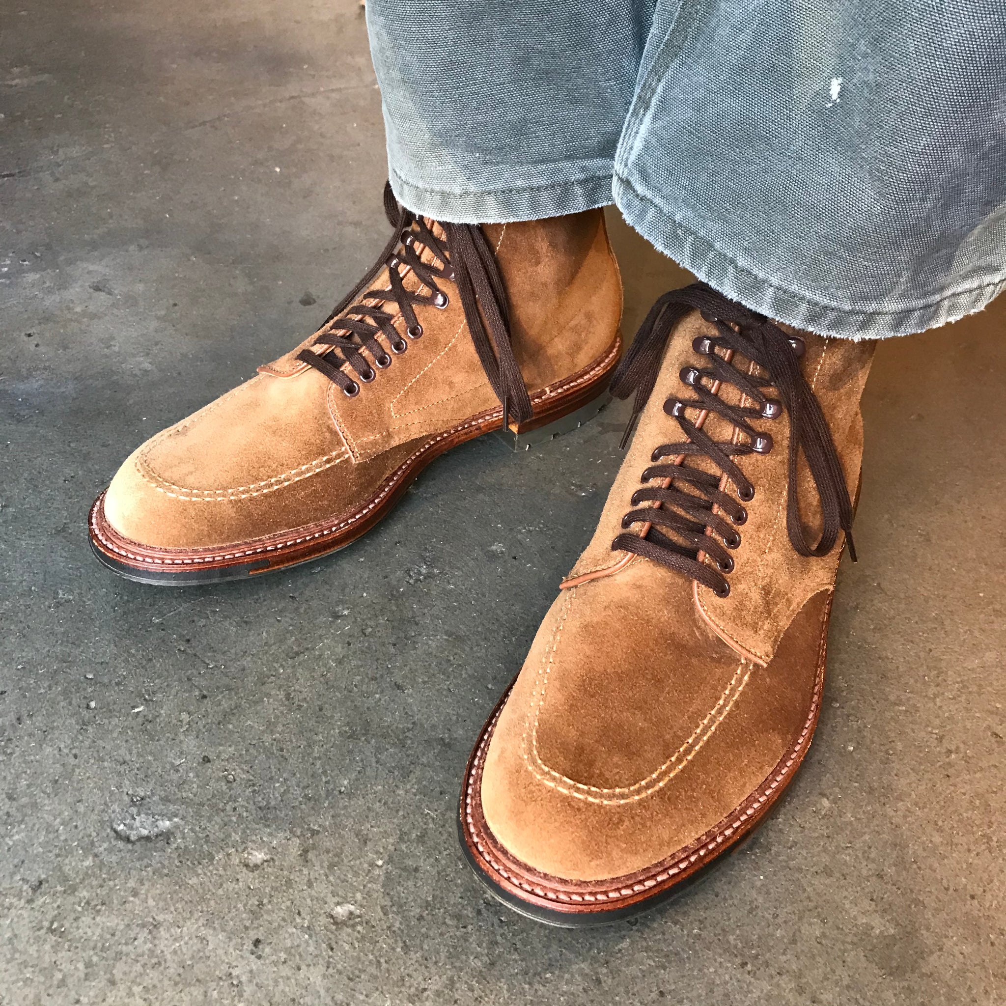 Indy Workboot Snuff Suede with Commando Sole